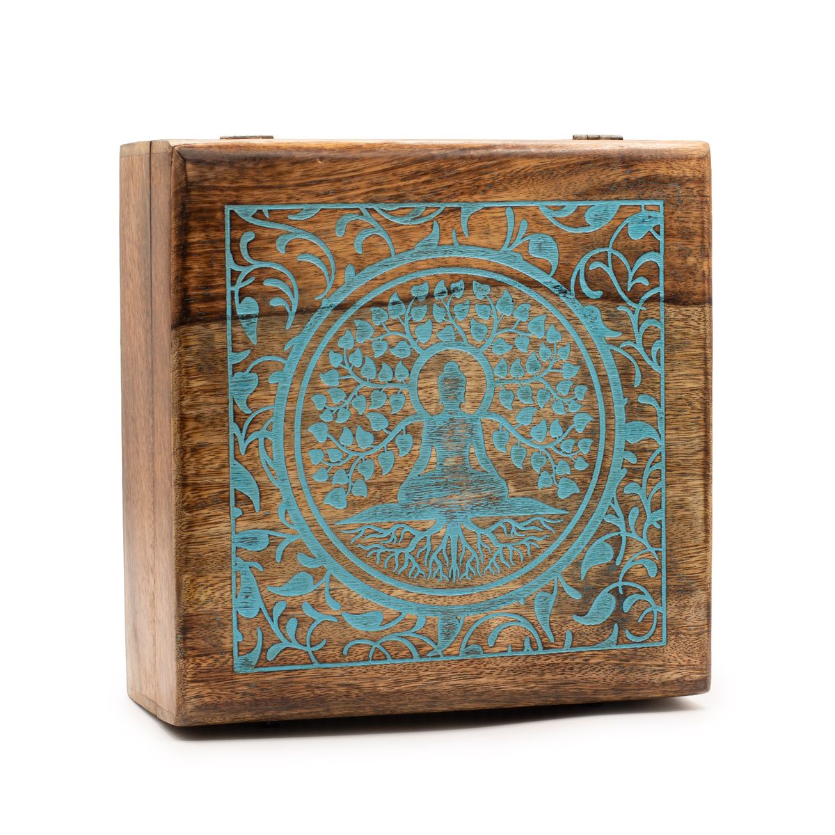 Extra Large Mango Wood Box – Buddha Bodhi Tree