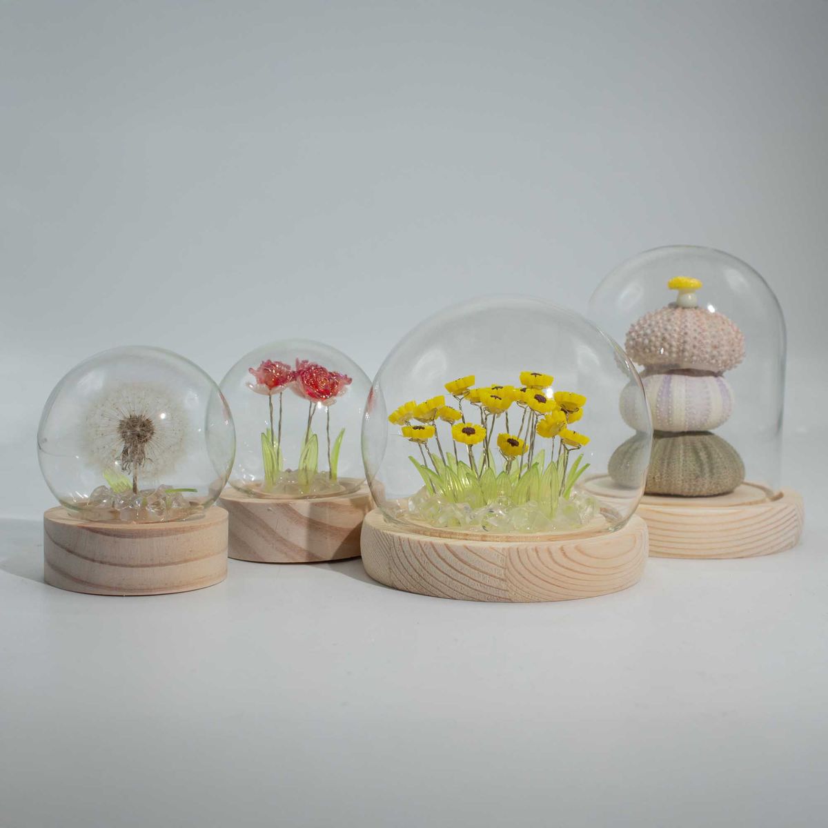Floral Glow LED Garden Dome – 2 Dandelions, USB
