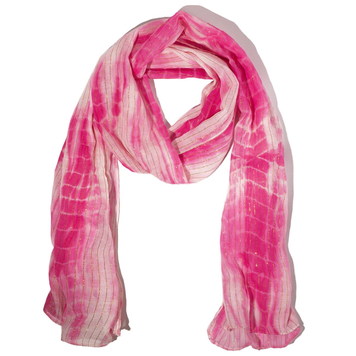 Nomad Sari Party Shine Scarf – Perfect Pink, 180x50cm