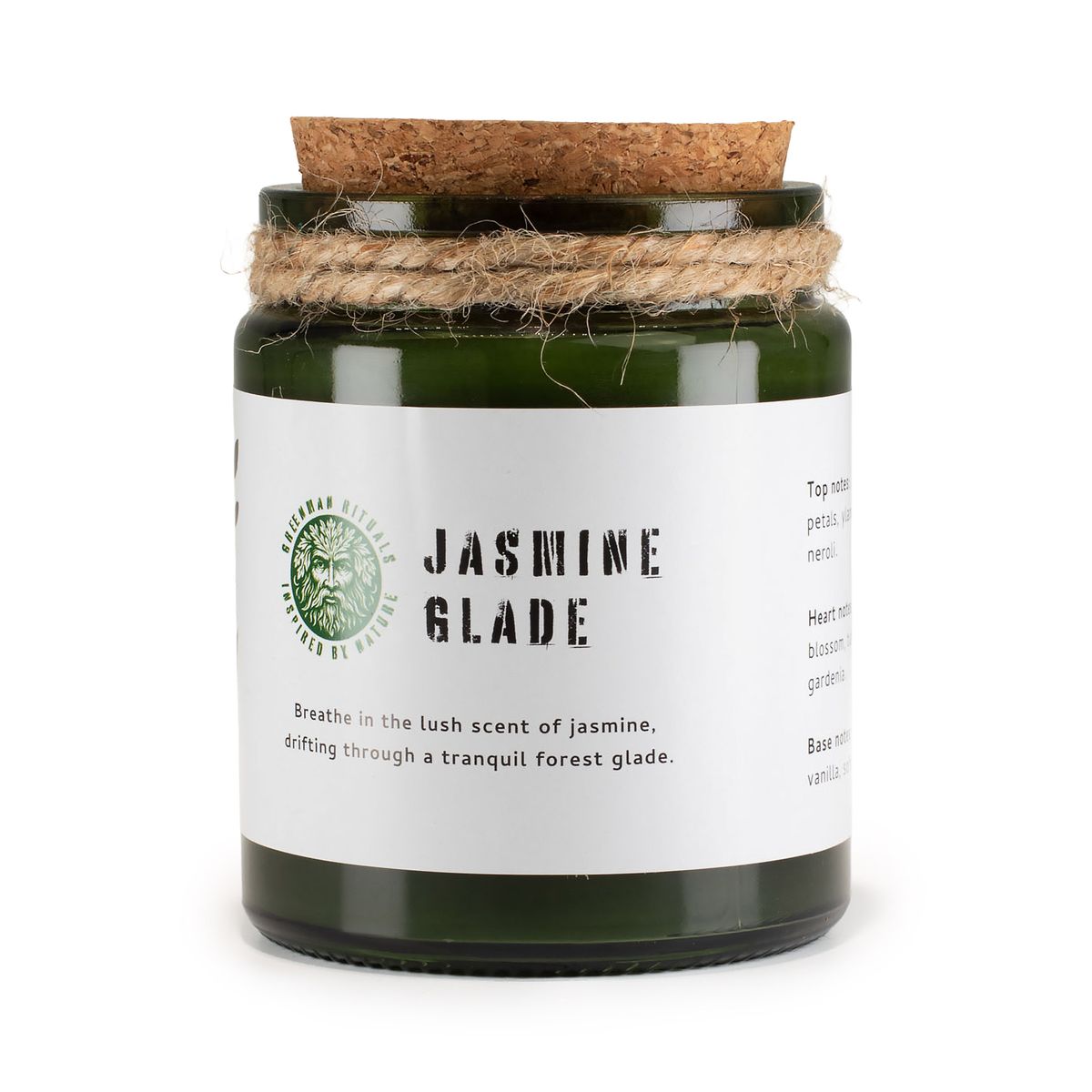 Greenman Woodwick Soy Candle – Jasmine Glade