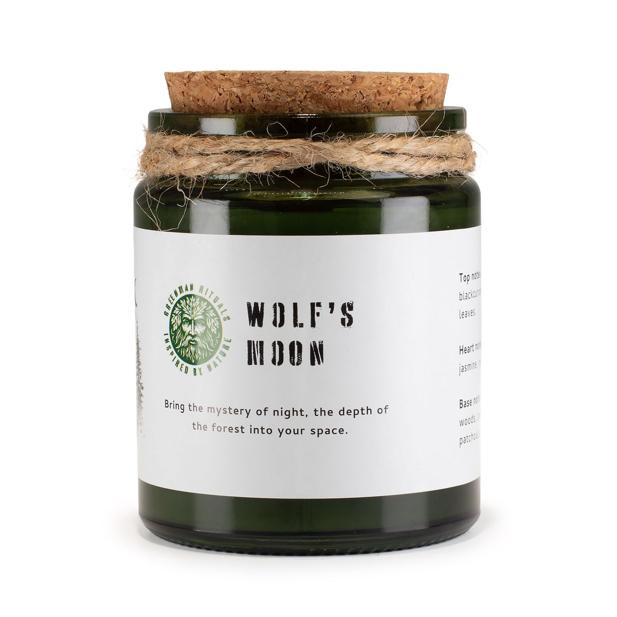 Greenman Woodwick Soy Candle – Wolf's Moon