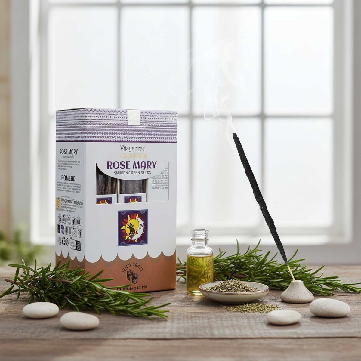Golden Rosemary Smudging Resin Sticks – 30g