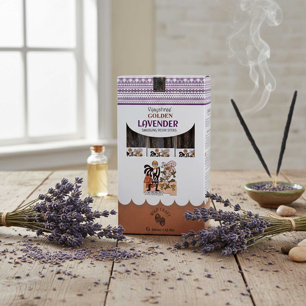 Golden Lavender Smudging Resin Sticks – 30g