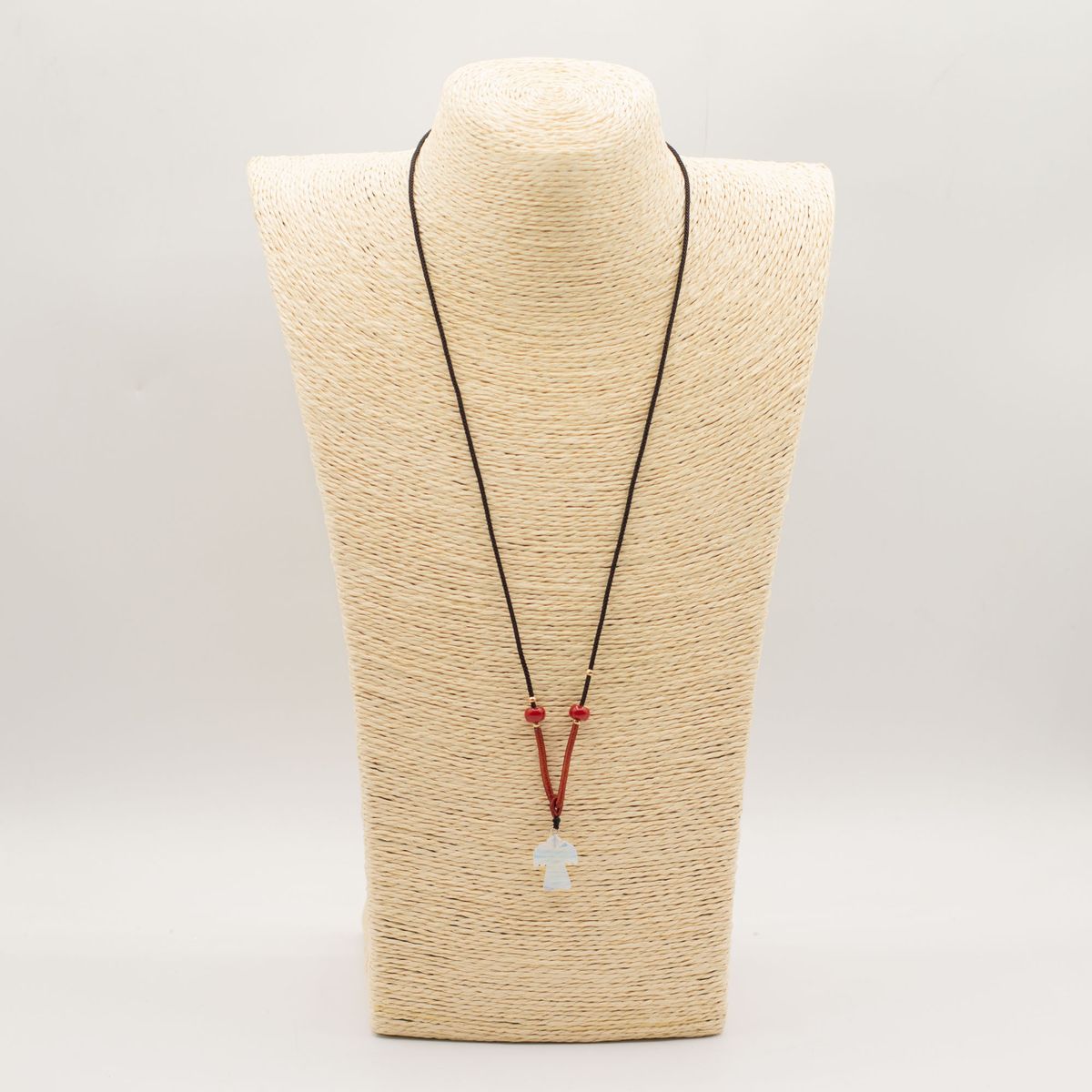 Gemstone Pendant on Cord Necklace – Opalite Angel