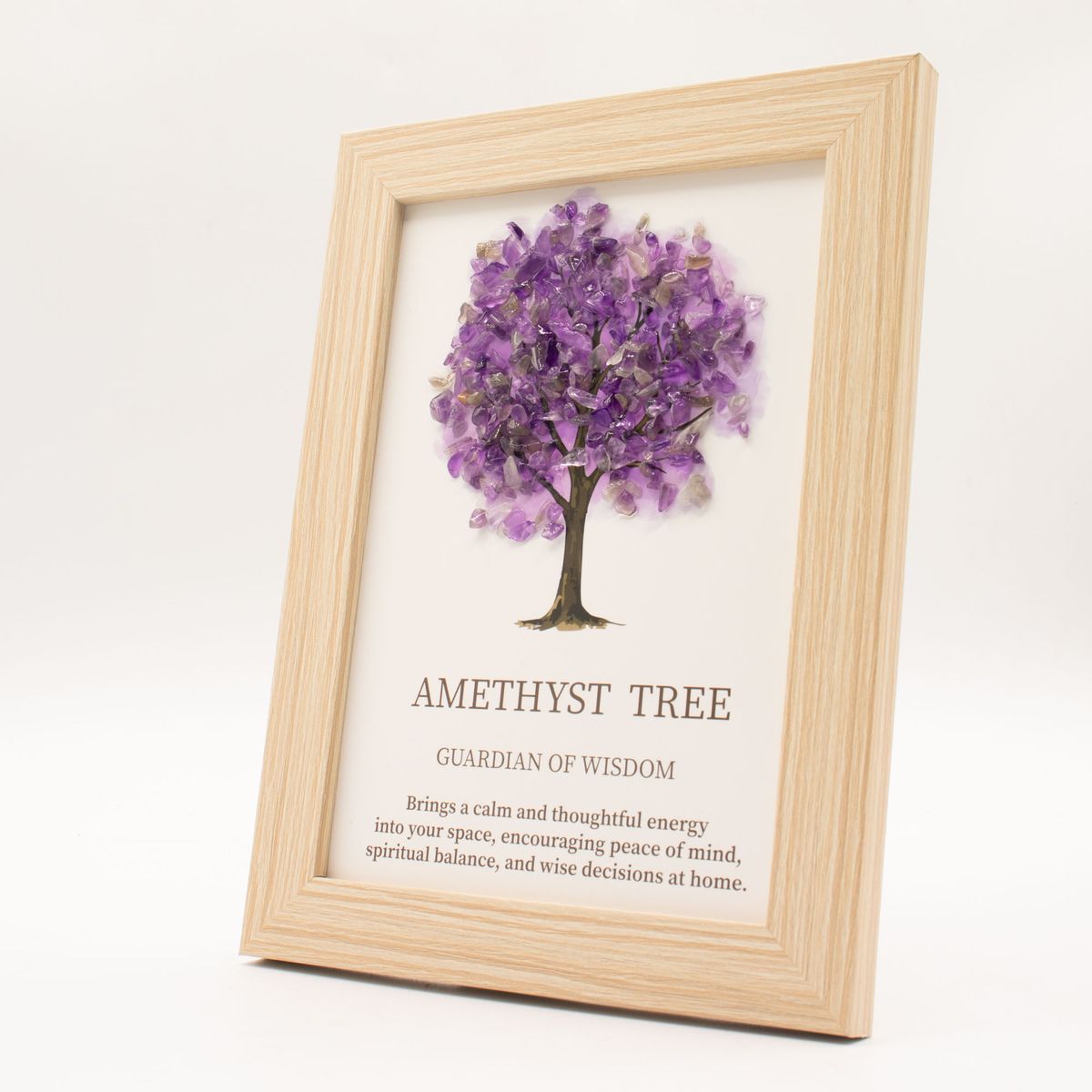 Tree of Life Gemstone Picture – Amethyst, 20 x 14.7cm