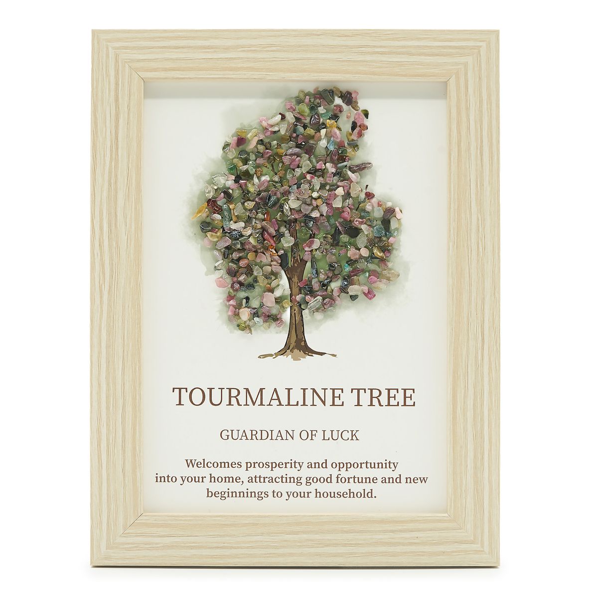 Tree of Life Gemstone Picture – Tourmaline, 20 x 14.7cm