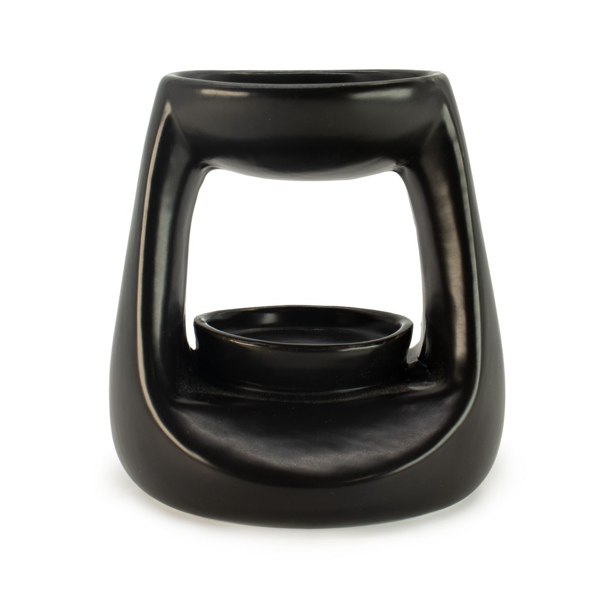 Ceramic Zen Oil Burner – Small Classic, Matt Black
