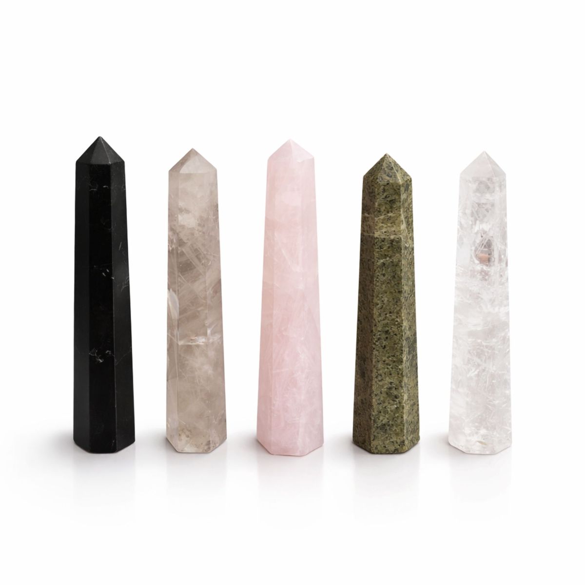 Rose Quartz Six Face Obelisk Point – 11cm