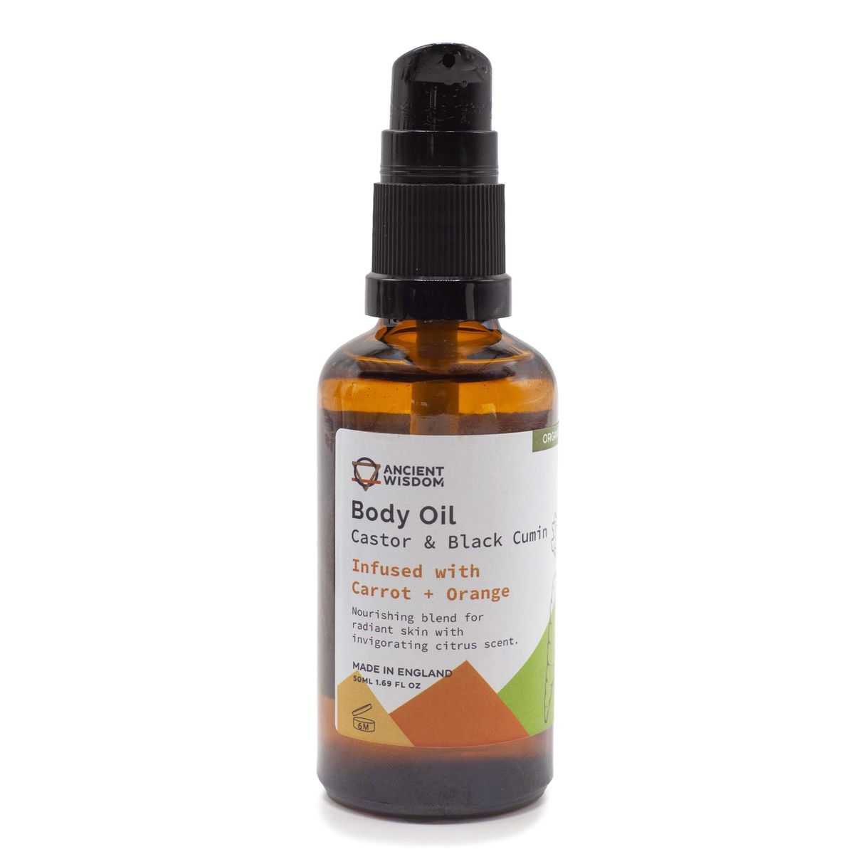Organic Body Oil – Carrot & Orange, 50ml
