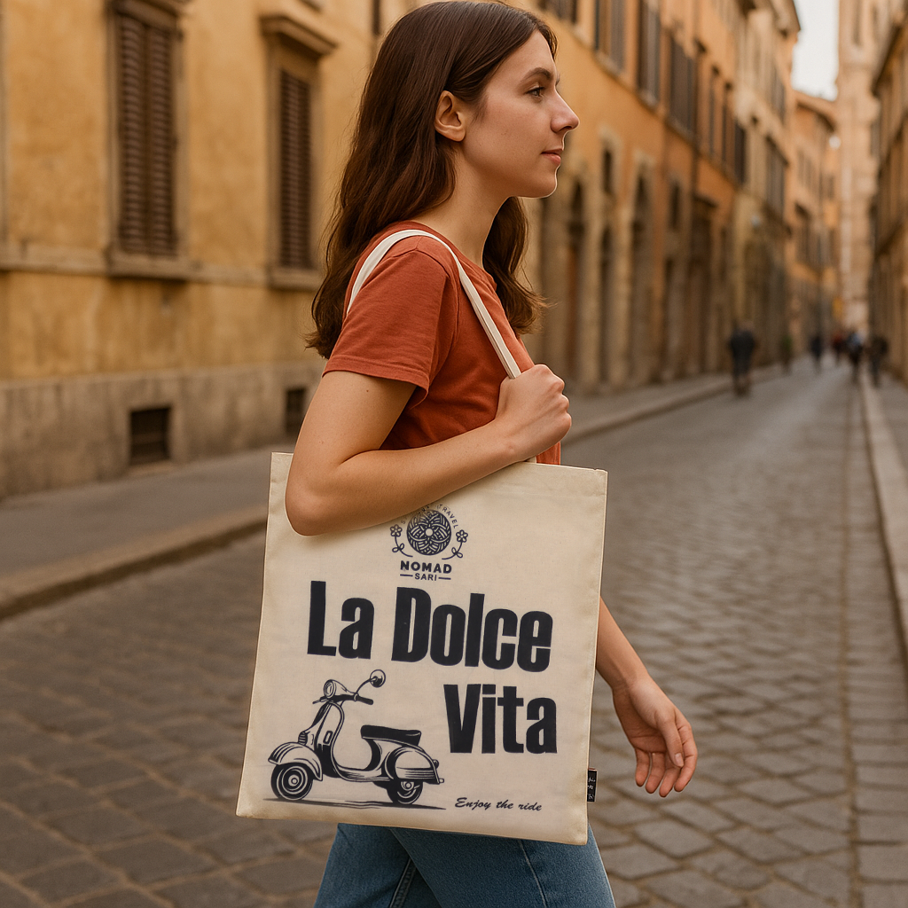 Iconic Basic Tote Bag – La Dolce Vita, Natural