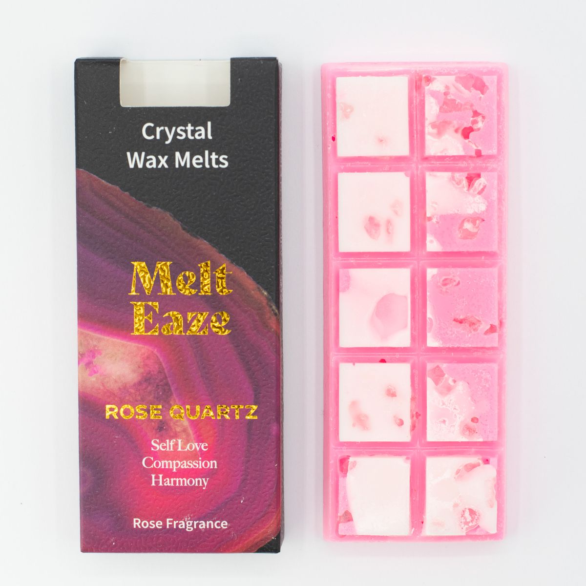MeltEaze Rose Quartz Love Wax Melts – Rose, 50g