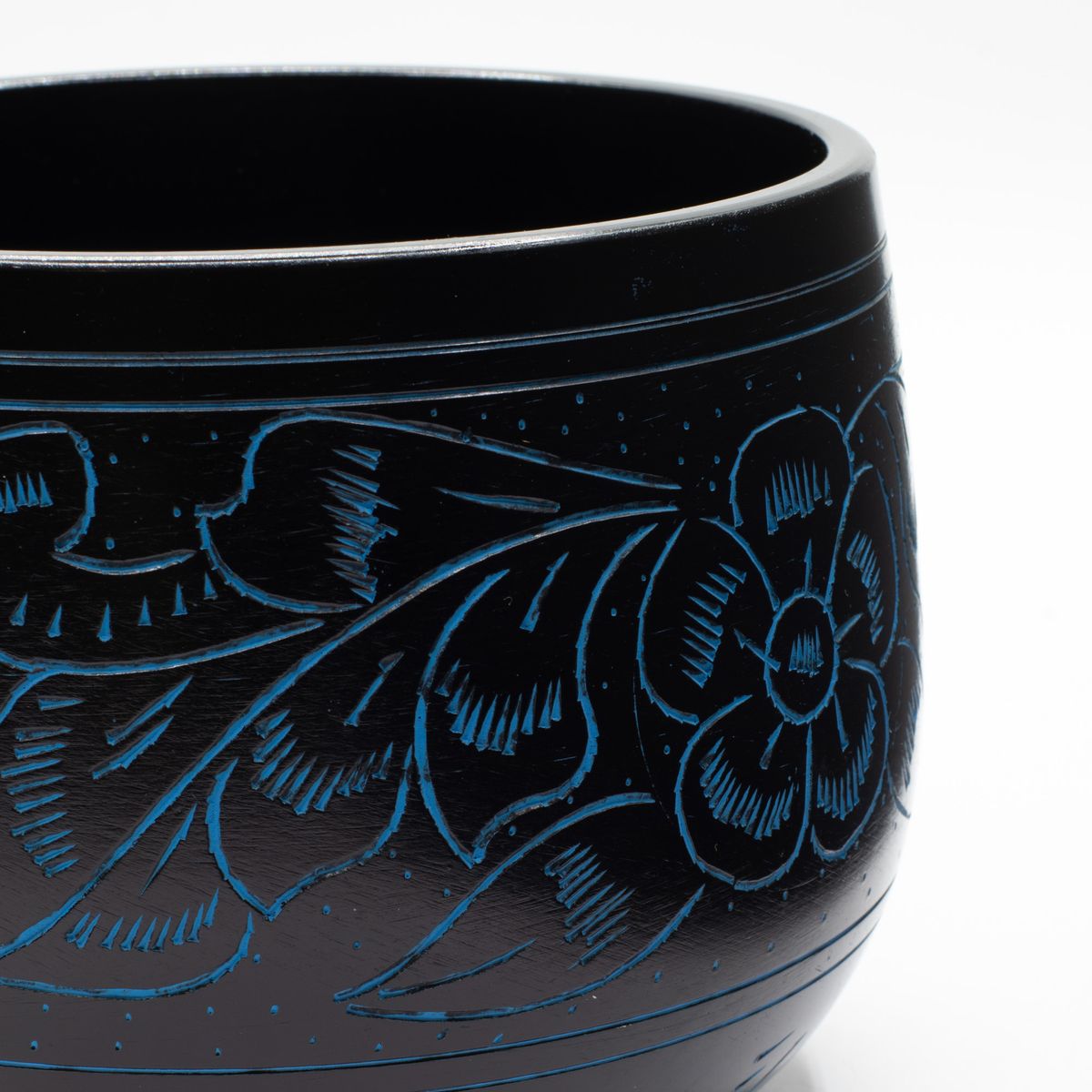 Mushroom Cauldron Singing Bowl – Blue, 15cm