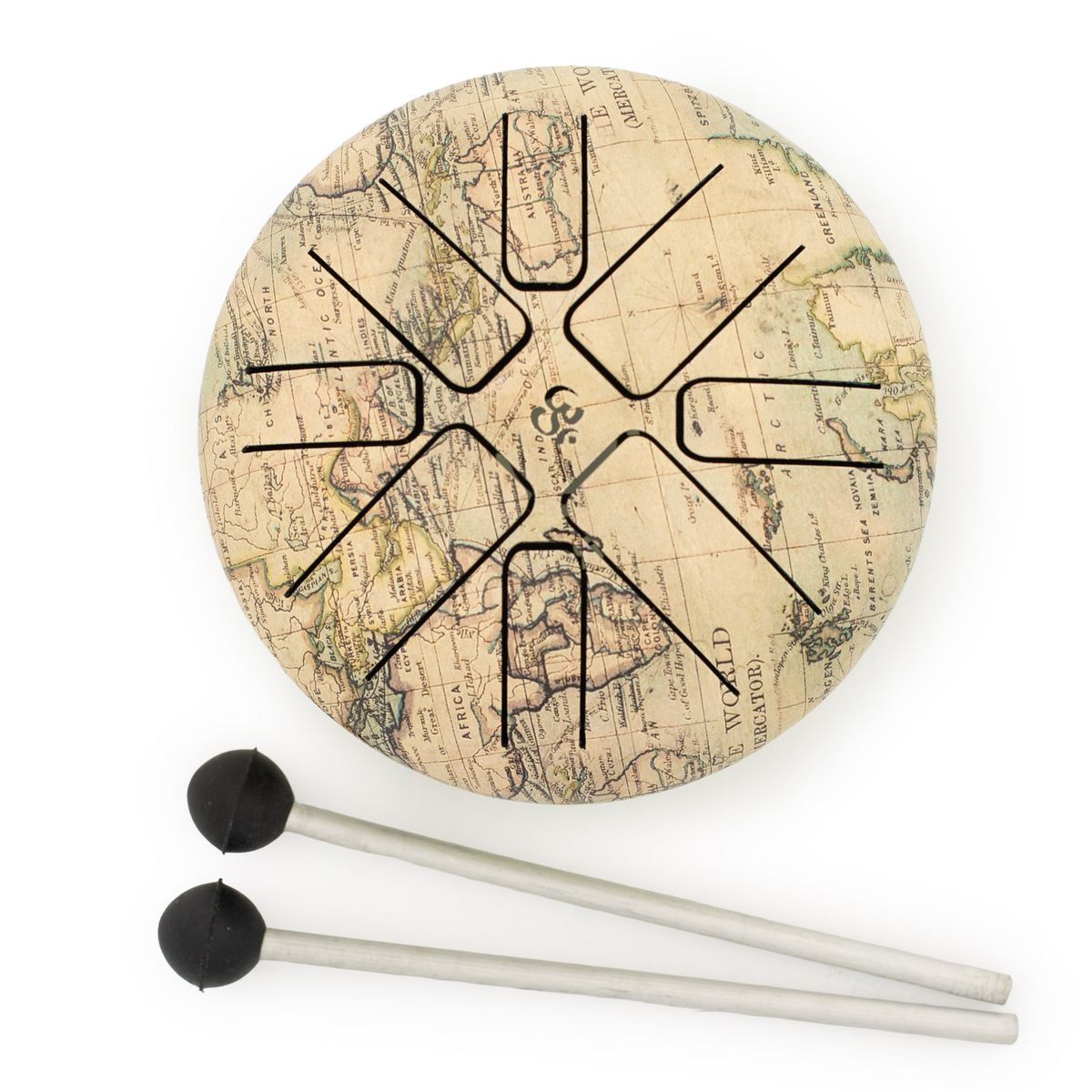 Happy Drum Tongue Drum – Small, Atlas, 13 x 9cm