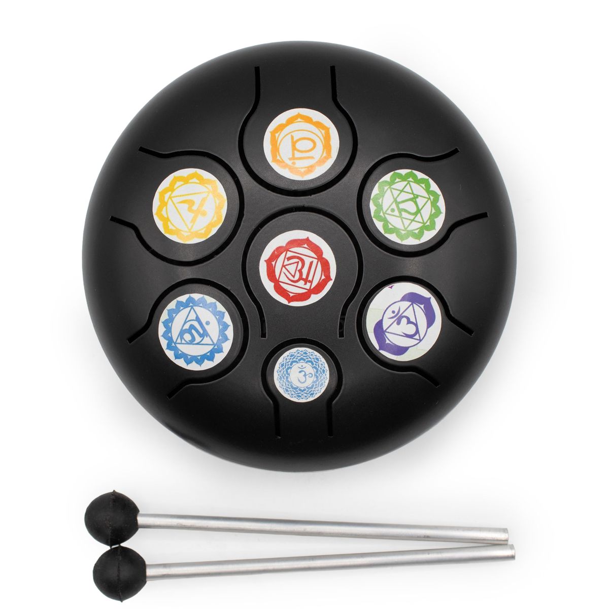 Happy Drum Tongue Drum – Low Medium, Black Chakra, 14 x 7cm
