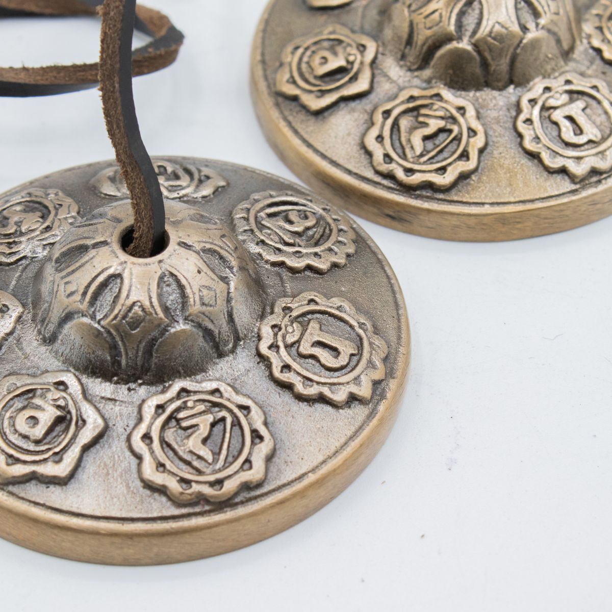 Premium Brass Tibetan Tingsha – Seven Chakra, 7cm