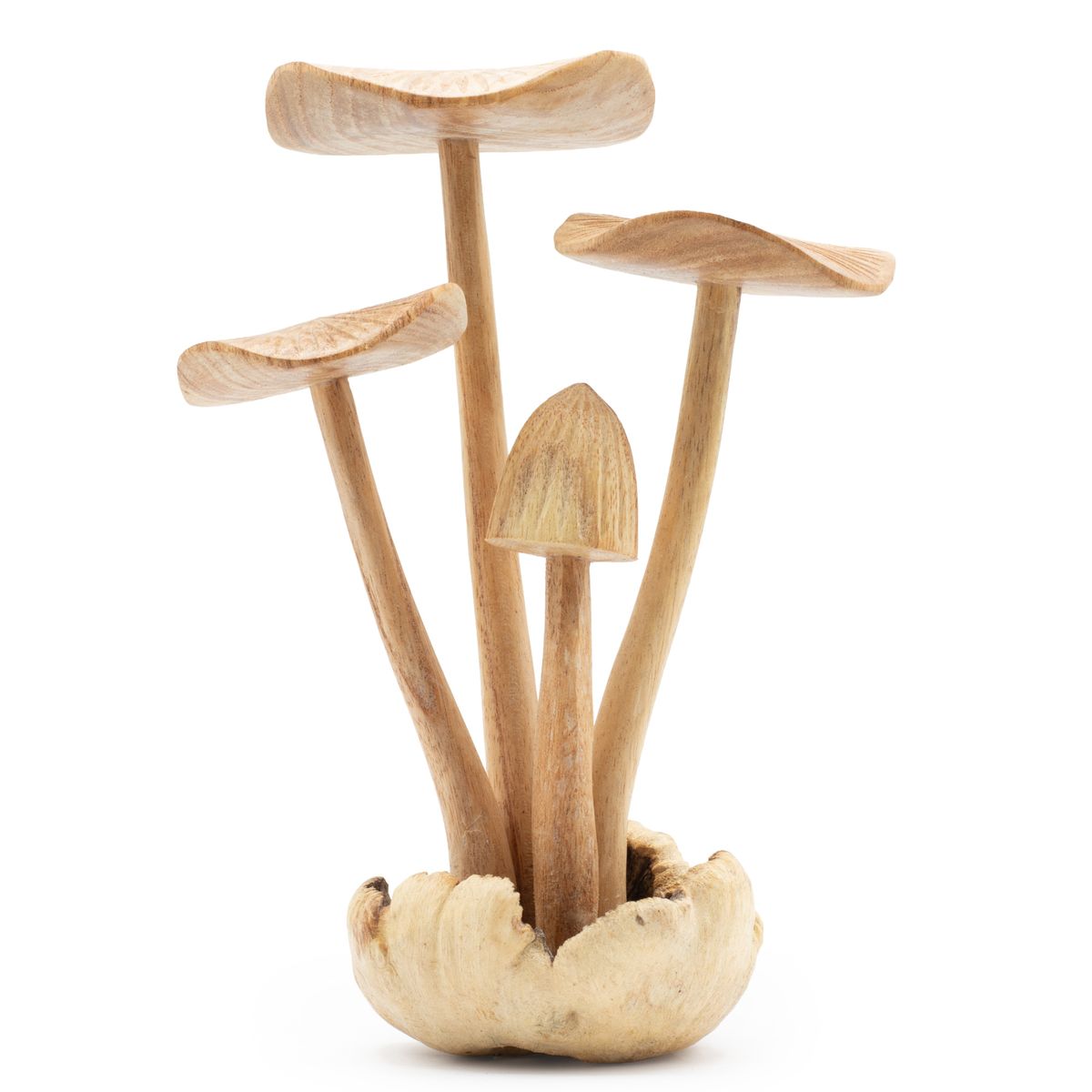 Parasite Wood Carving – Large Mushrooms, Set of 4