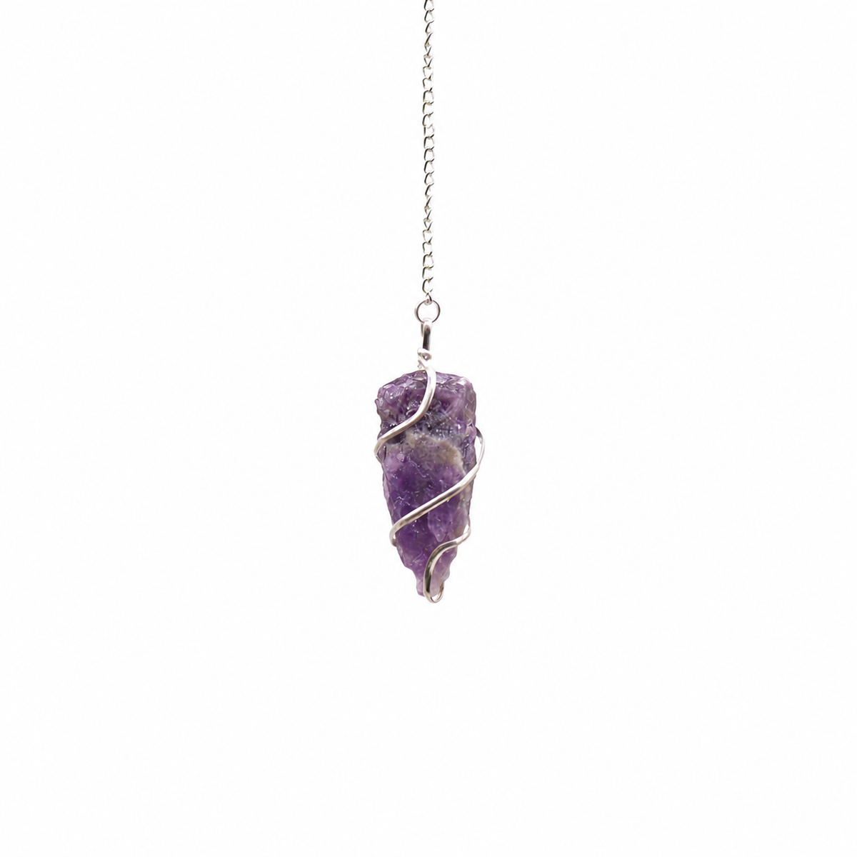 Raw Gemstone Pendulum – Amethyst