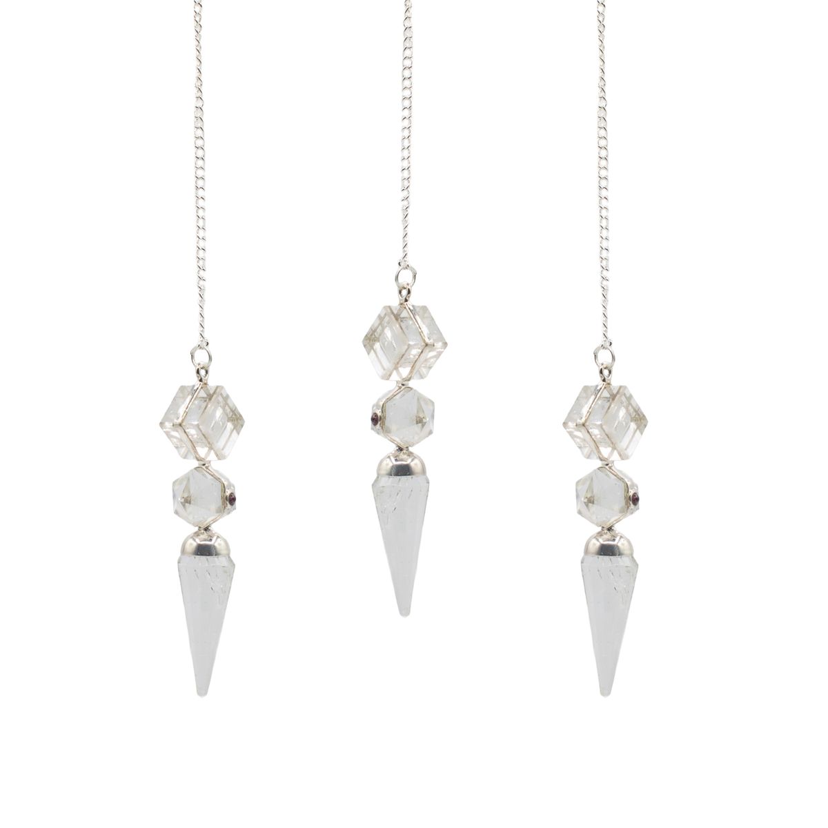 The Architect of Clarity Three Piece Pendulum – Crystal Quartz