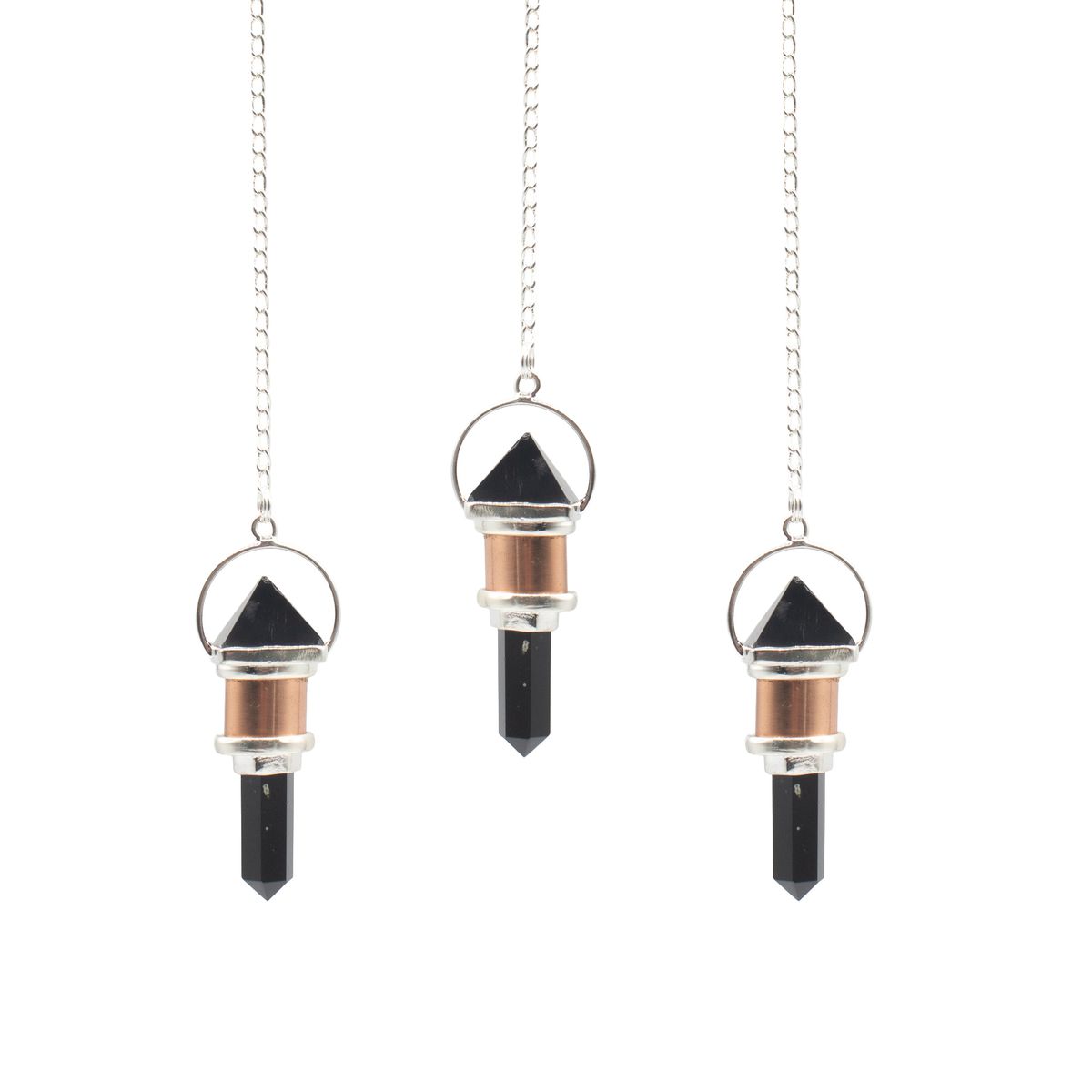 The Night Watcher Copper Pendulum – Obsidian