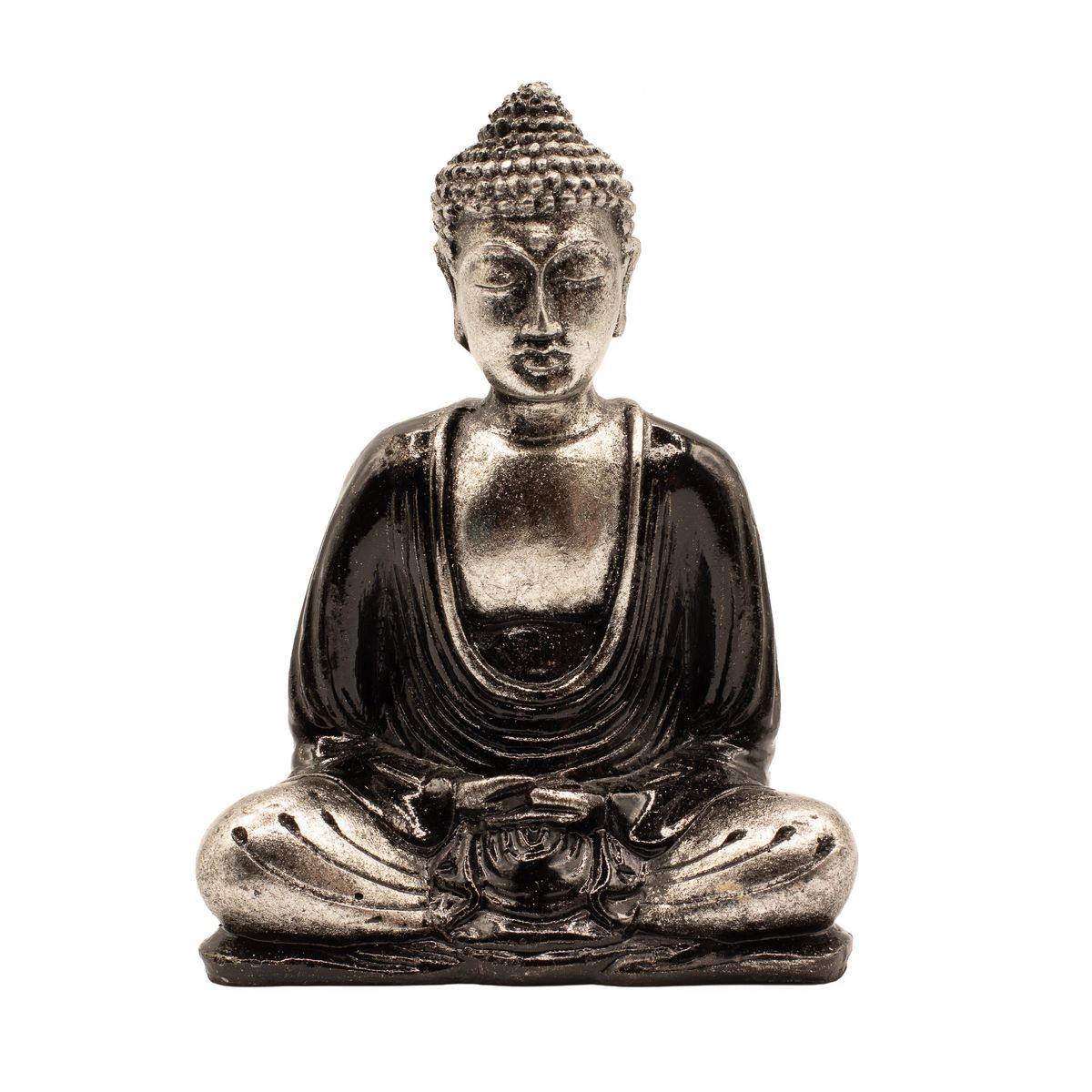 Black & Grey Buddha Statue – Medium