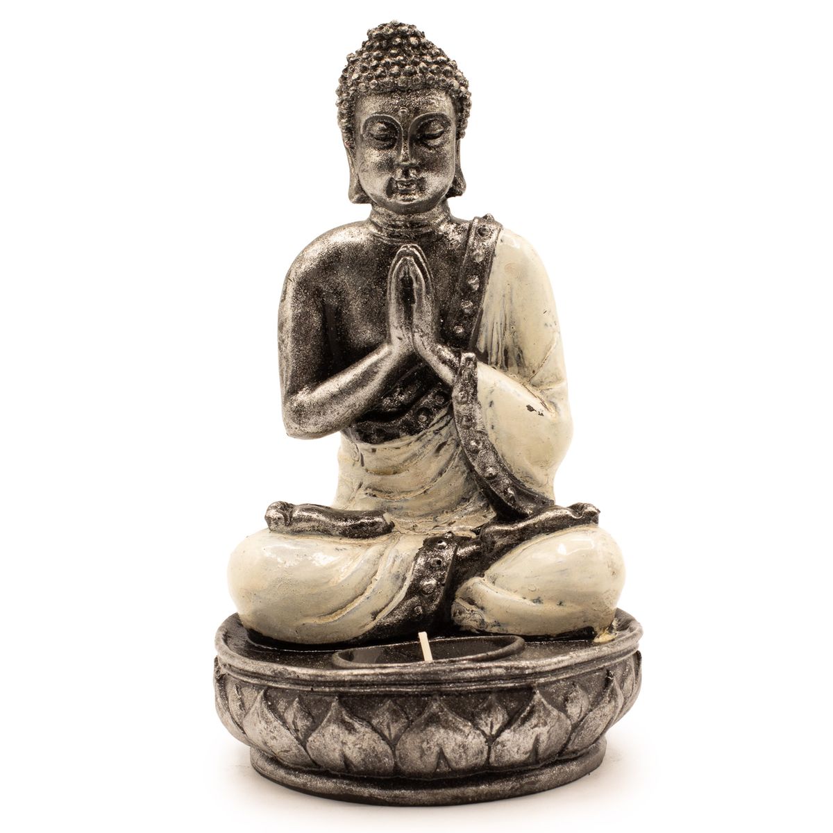 Buddha Candle Holder – White, Medium