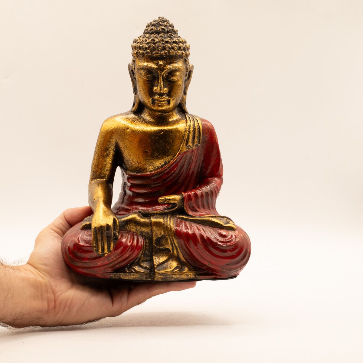 Red & Gold Buddha Figure – Large