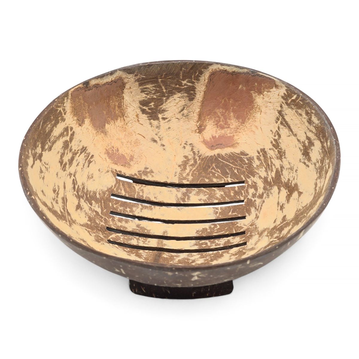Natural Coconut Soap Dish – Round, 11cm