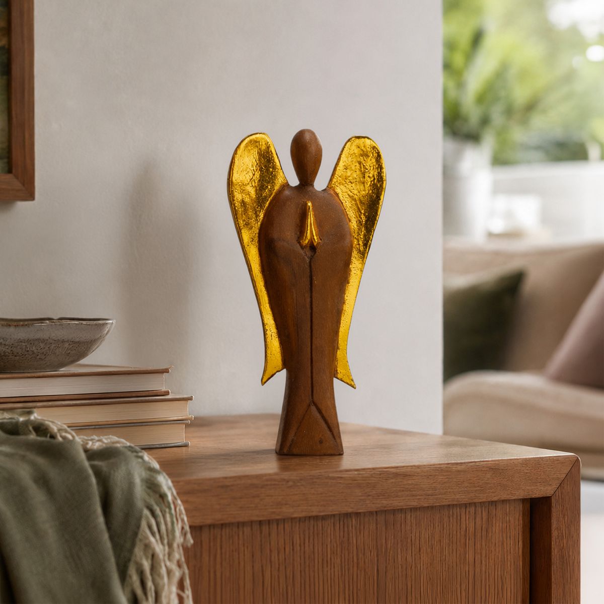 Hati-Hati Wooden Angel – Guardian, 25cm