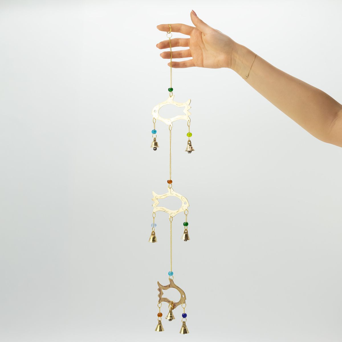 Indian Wind Chime – Fish Drop, 7 Bells