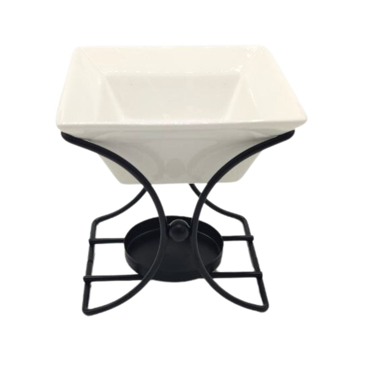 Ceramic & Metal Oil Burner – Square Stand