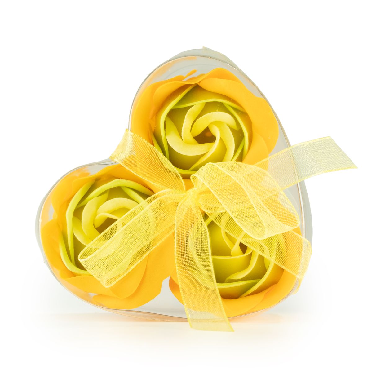 Soap Flower Heart Box – Spring Roses, Set of 3