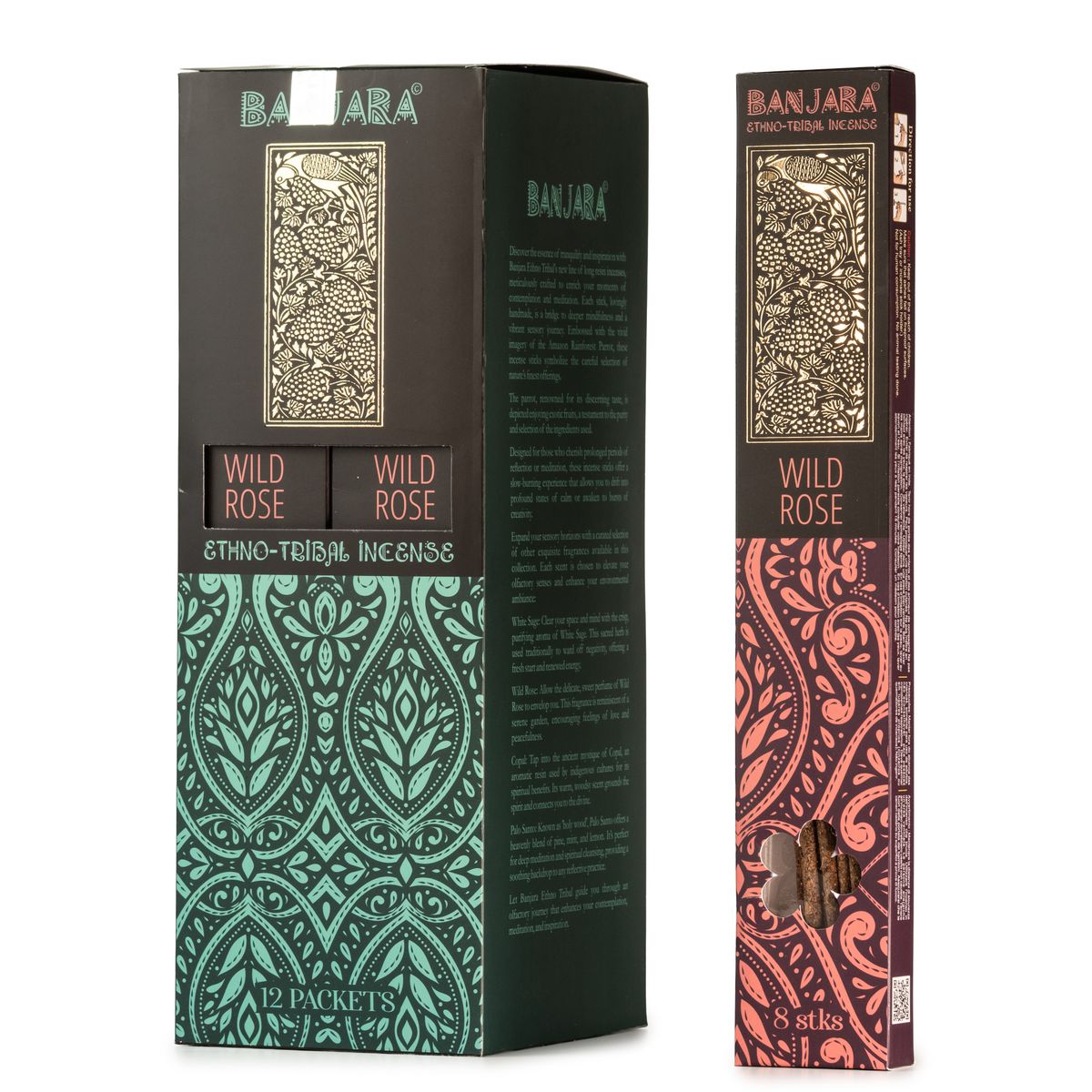 Banjara Extra Long Smudge Incense Sticks – Wild Rose