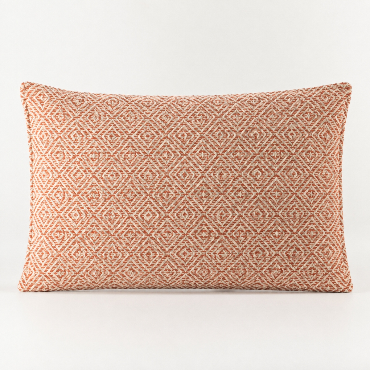 Classic Cushion Cover – Burgundy Squares, Lumbar 30 x 50cm