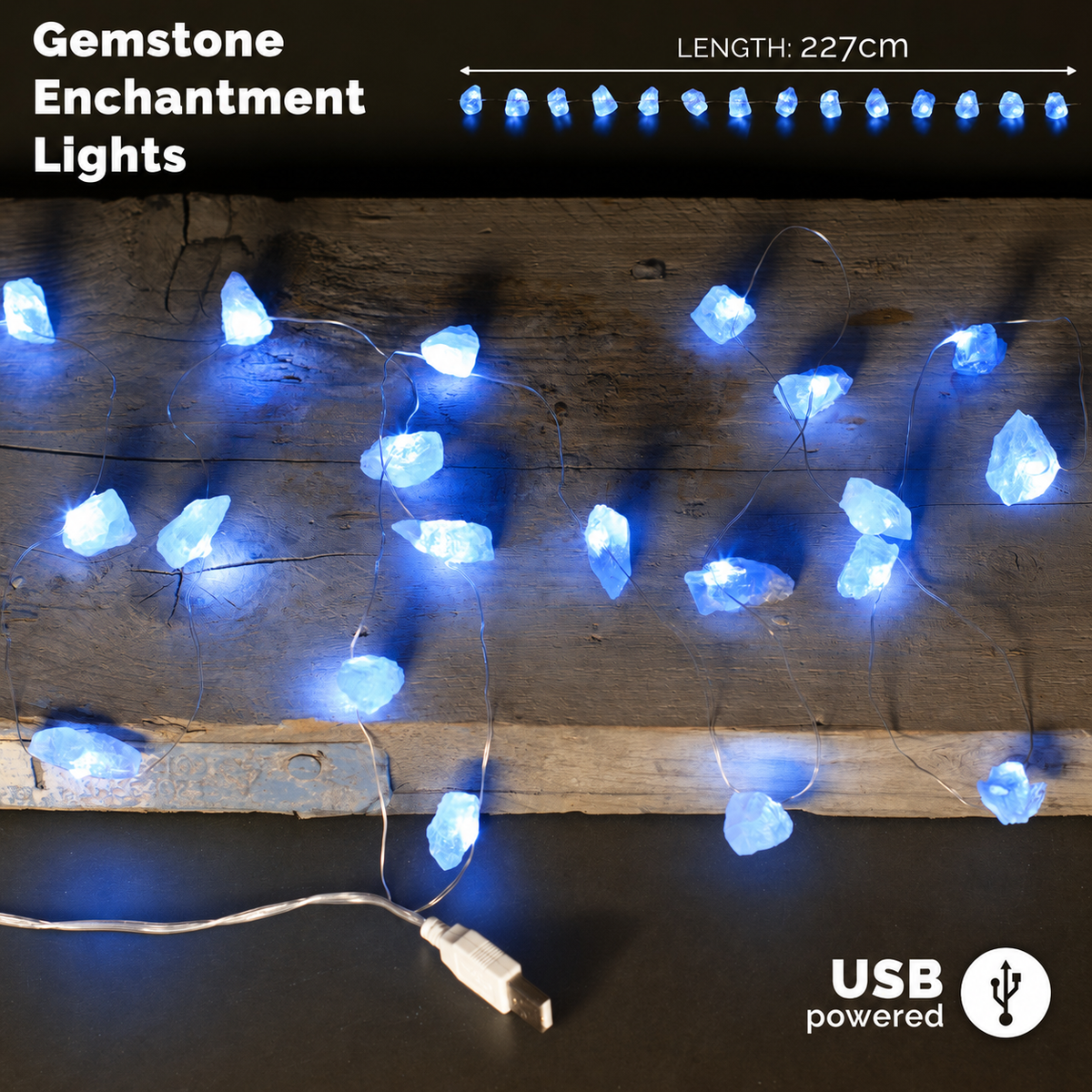 Gemstone Enchantment String Lights – Celestite