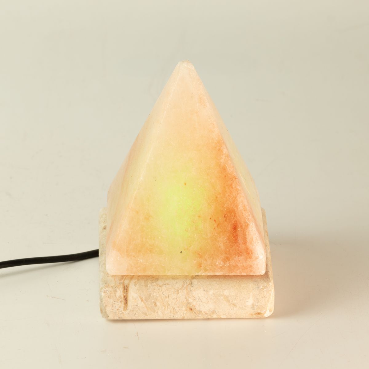 USB Pyramid Salt Lamp – Multicolour, 9cm