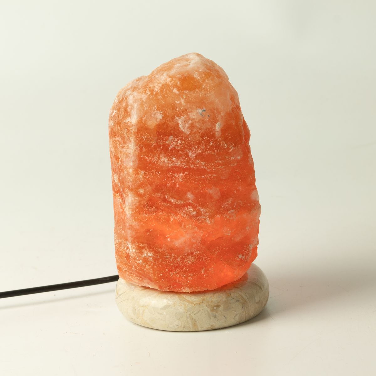 USB Natural Salt Lamp – Single Colour, 11.5cm