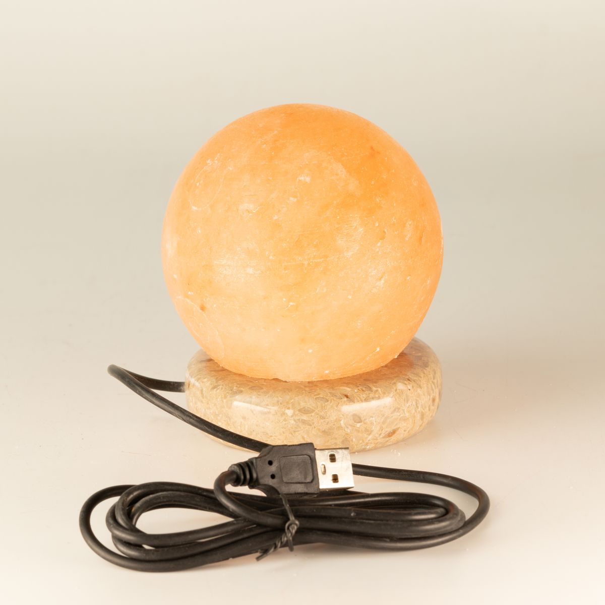 USB Ball Salt Lamp – Single Colour, 8cm