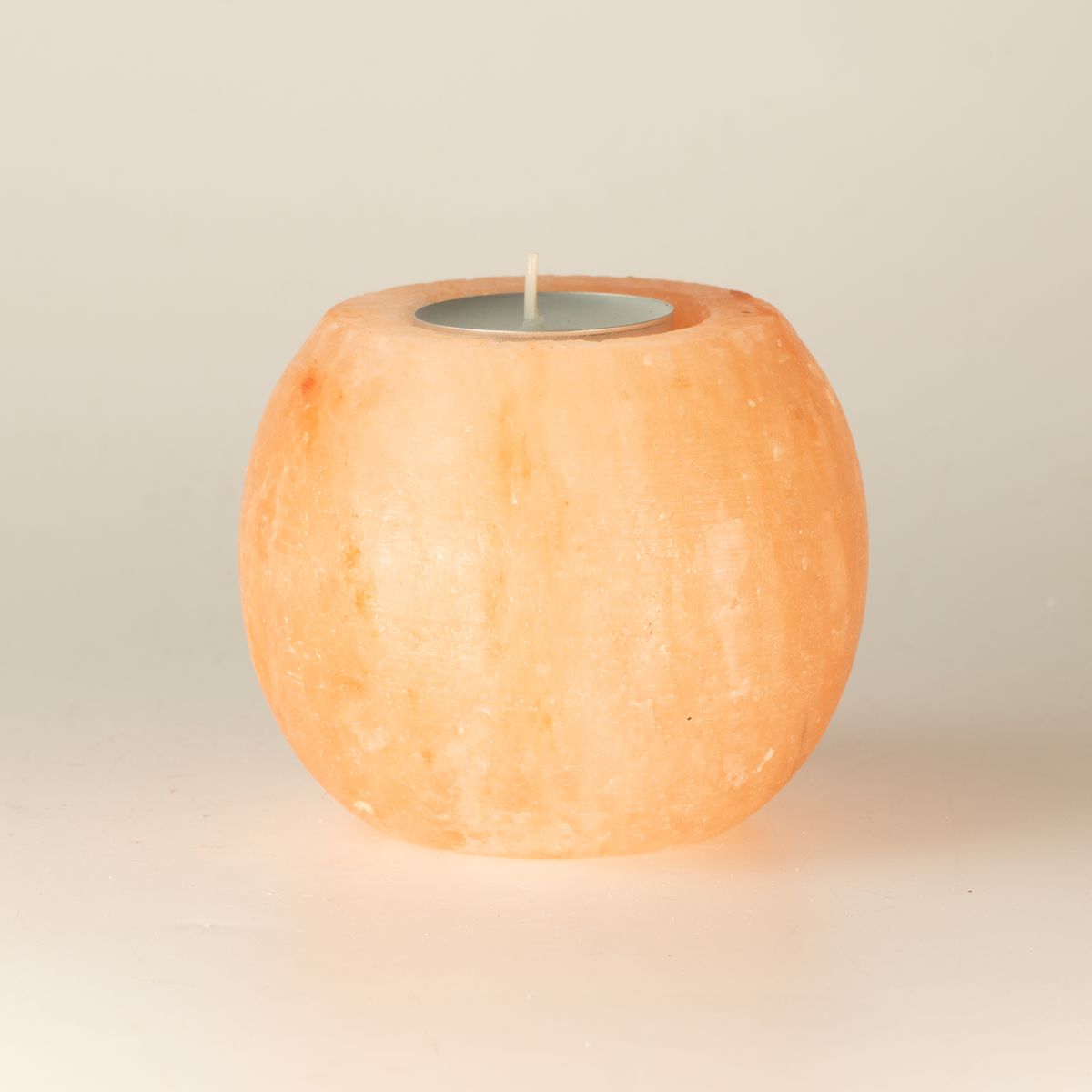 Himalayan Salt Candle Holder – Round
