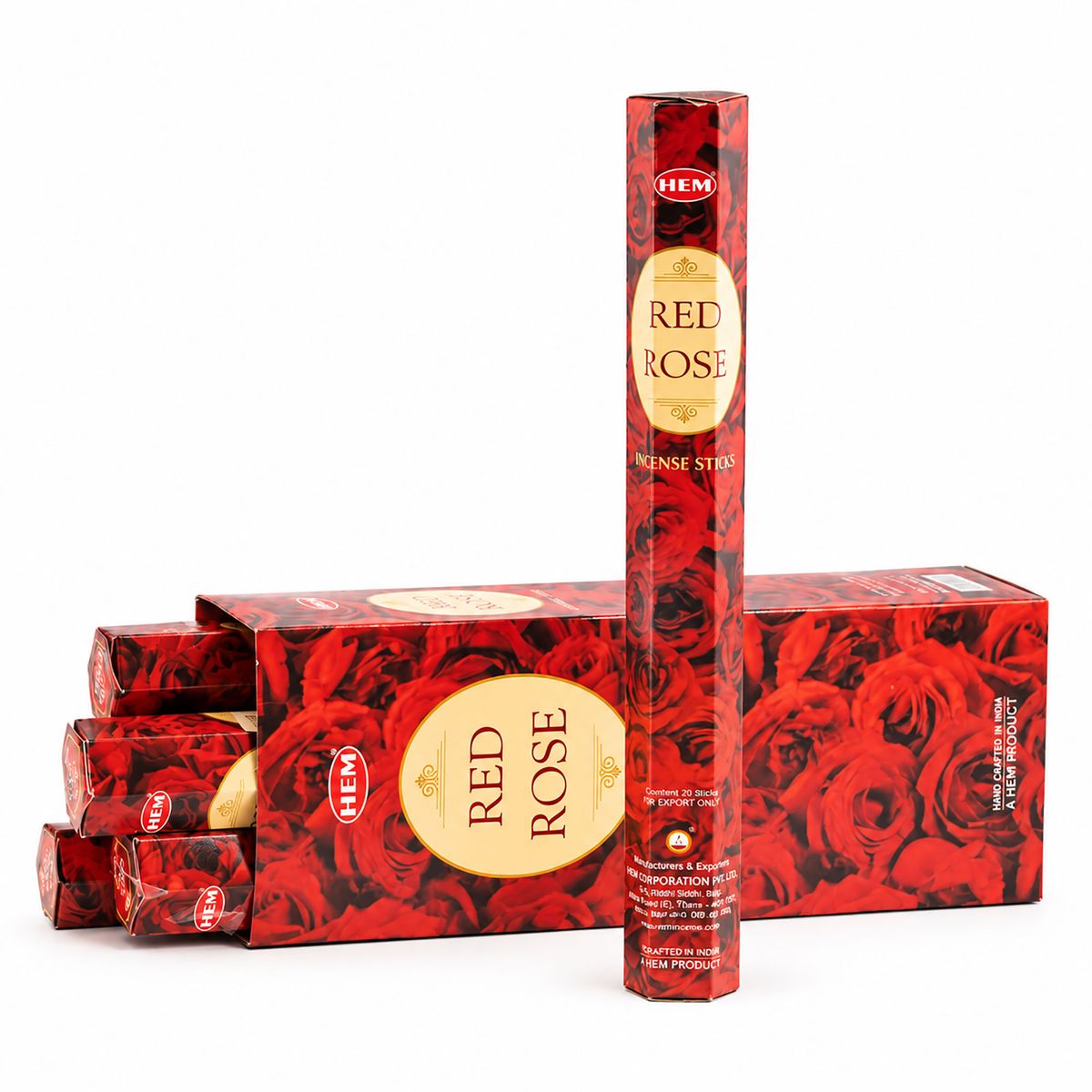 HEM Hexagonal Incense Sticks – Red Rose