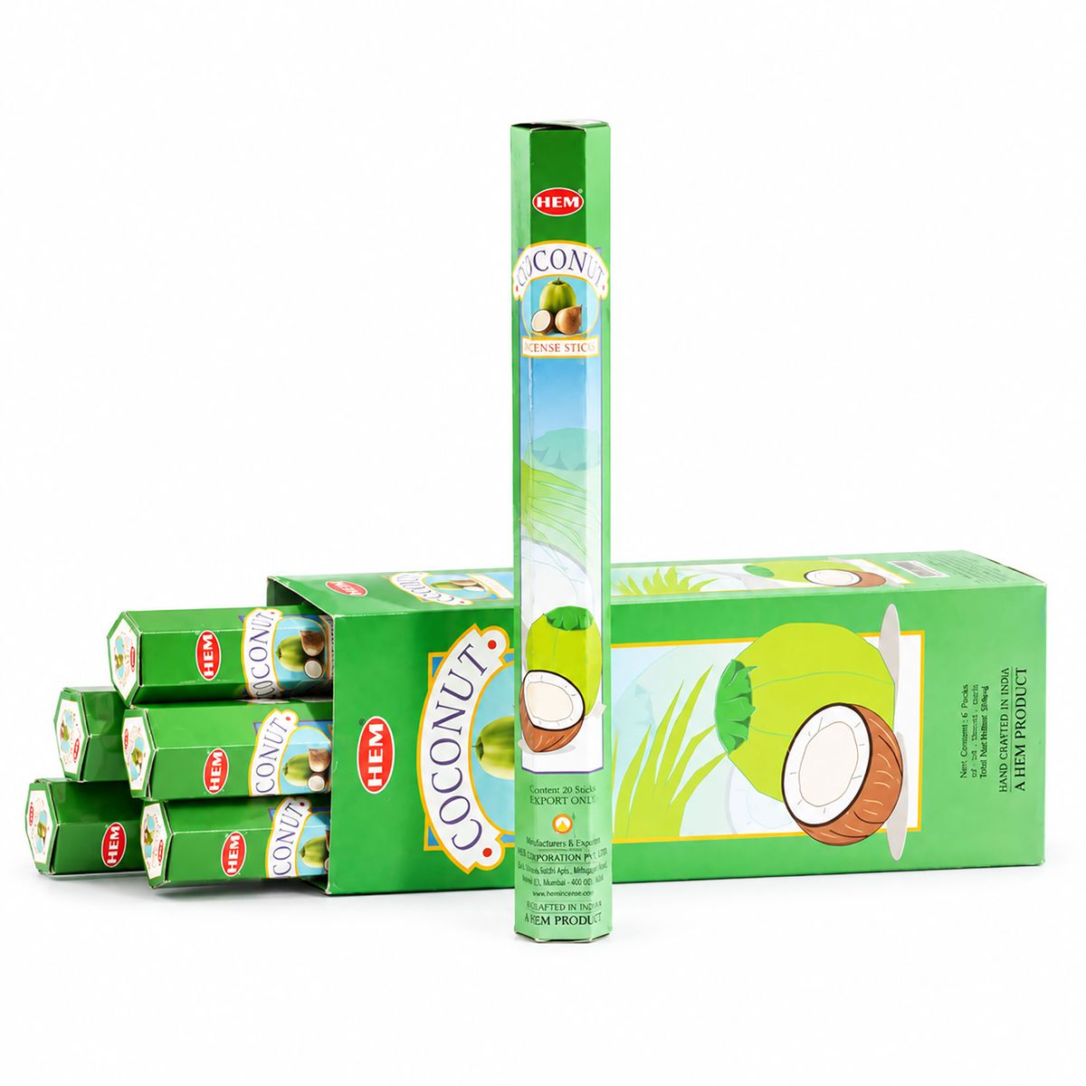 HEM Hexagonal Incense Sticks – Coconut