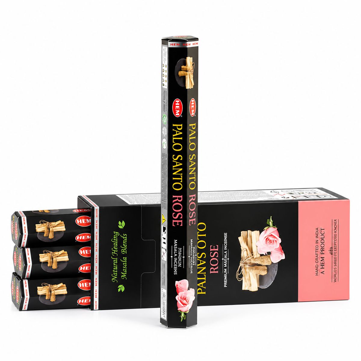 HEM Hexagonal Incense Sticks – Palo Santo Masala Rose