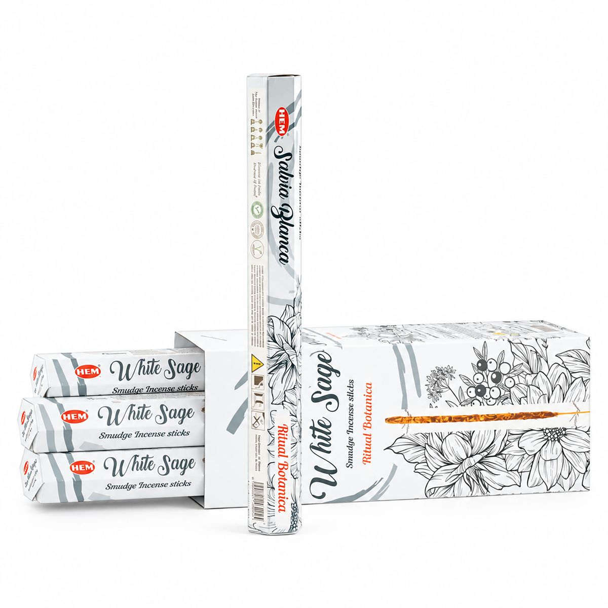 HEM Hexagonal Incense Sticks – Smudge White Sage