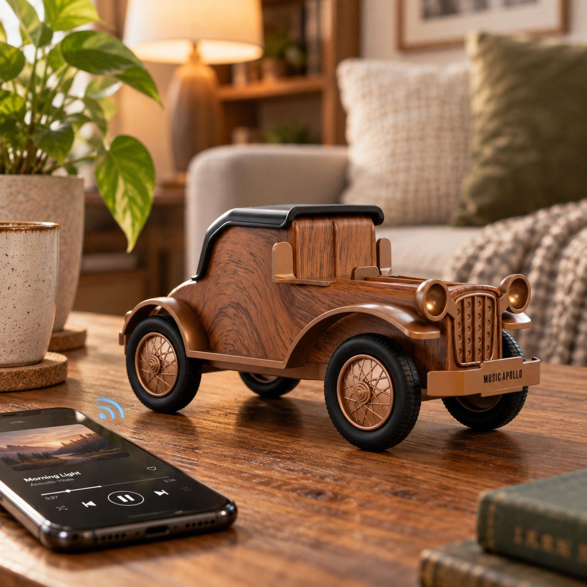 Classic Vintage Car Bluetooth Speaker and Phone Holder – 5W