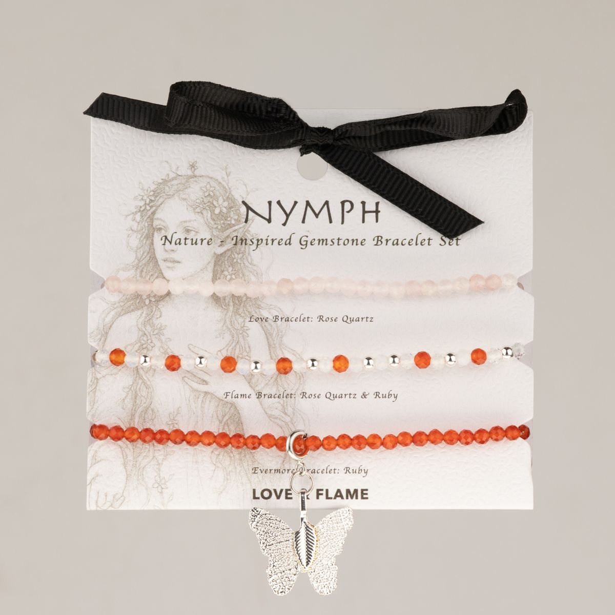 Nymph Spirit Gemstone Bracelet Set – Love & Flame
