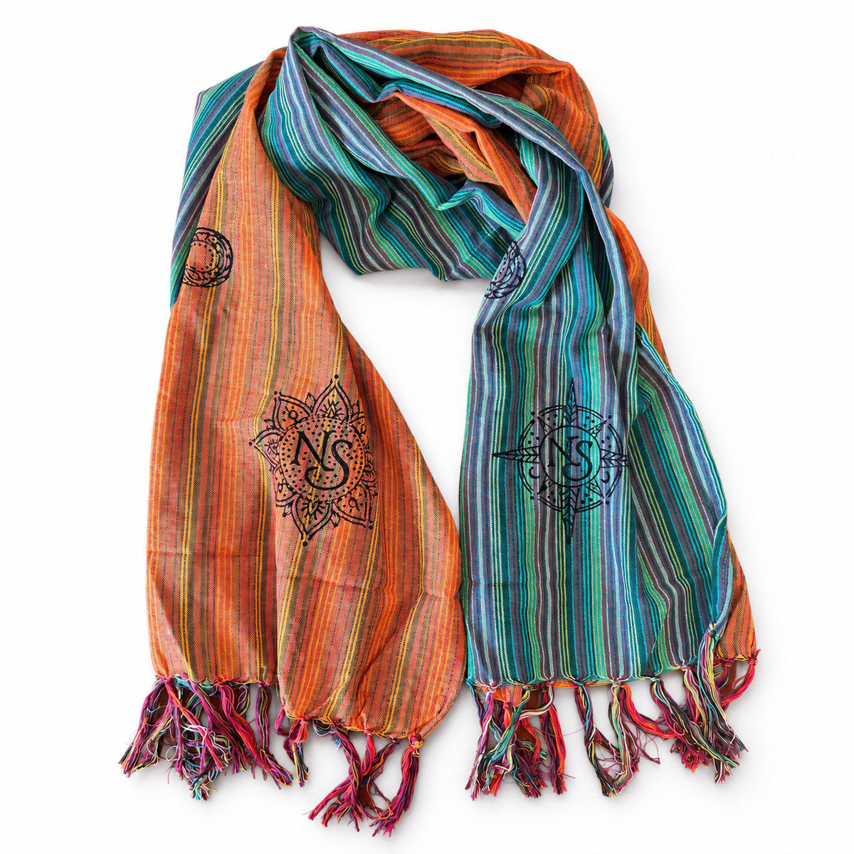 Nomad Sari Travel Blessing Scarf – Pilgrim's Dawn, 170x50cm