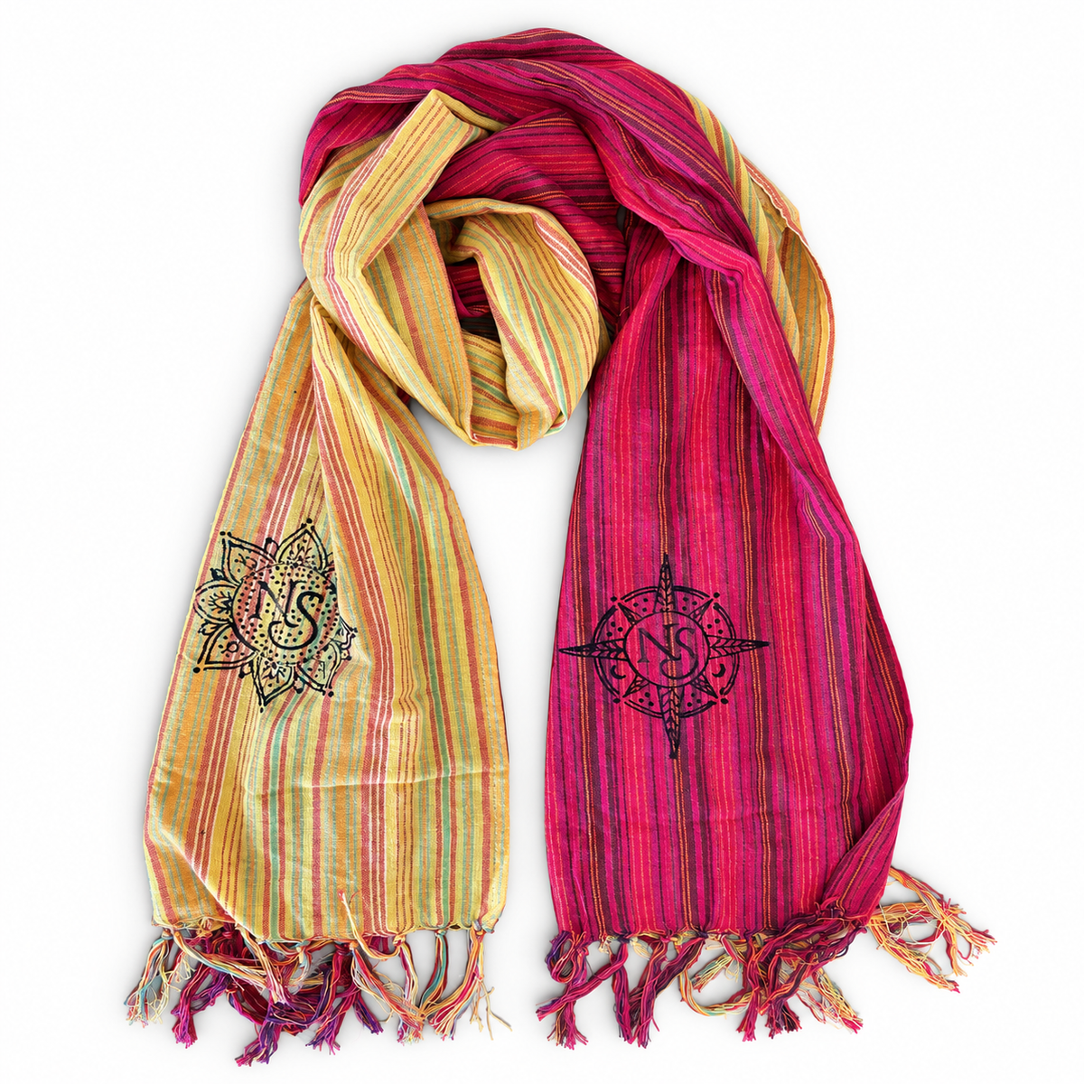 Nomad Sari Travel Blessing Scarf – Kathmandu Farewell, 170x50cm