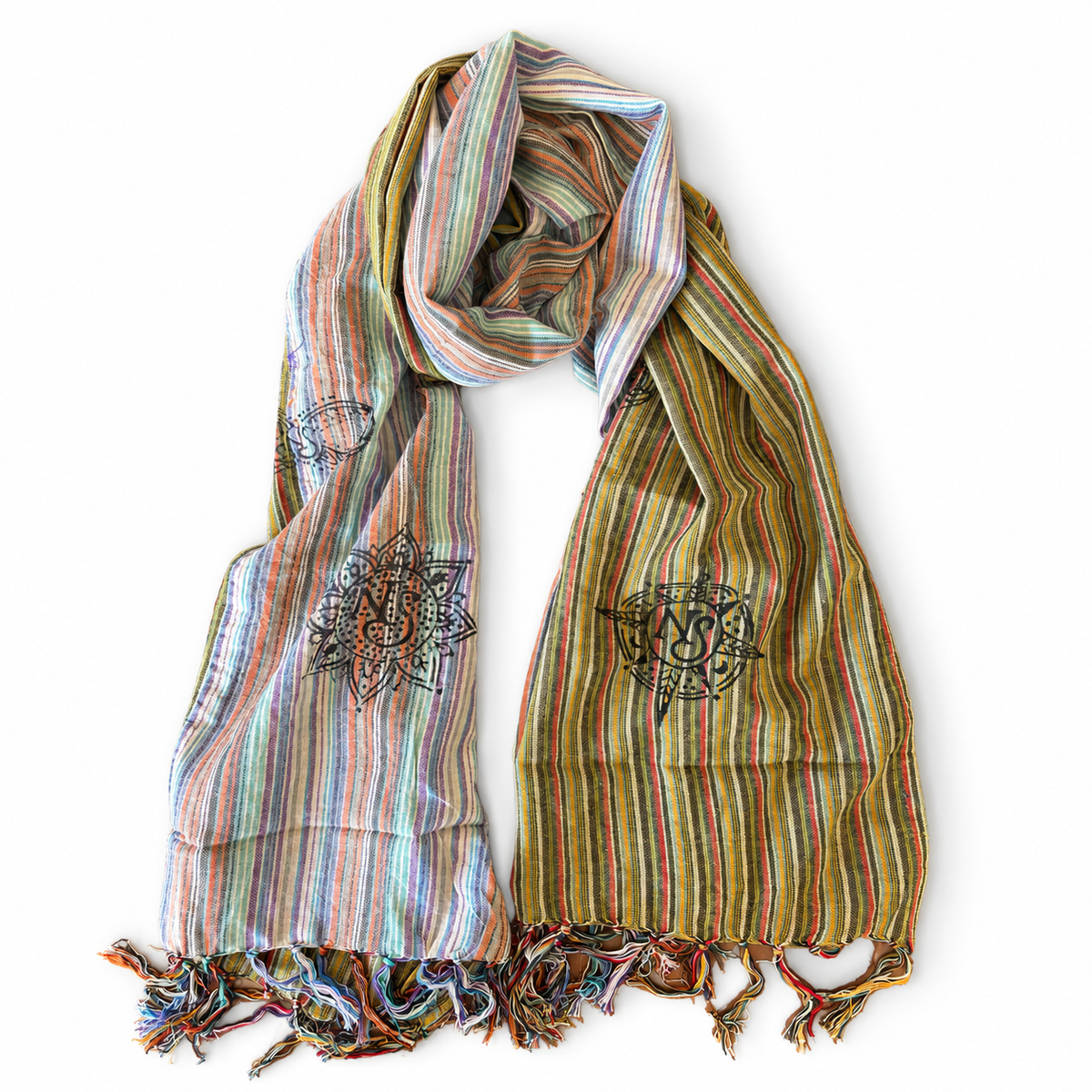 Nomad Sari Travel Blessing Scarf – Sky Meets Earth, 170x50cm