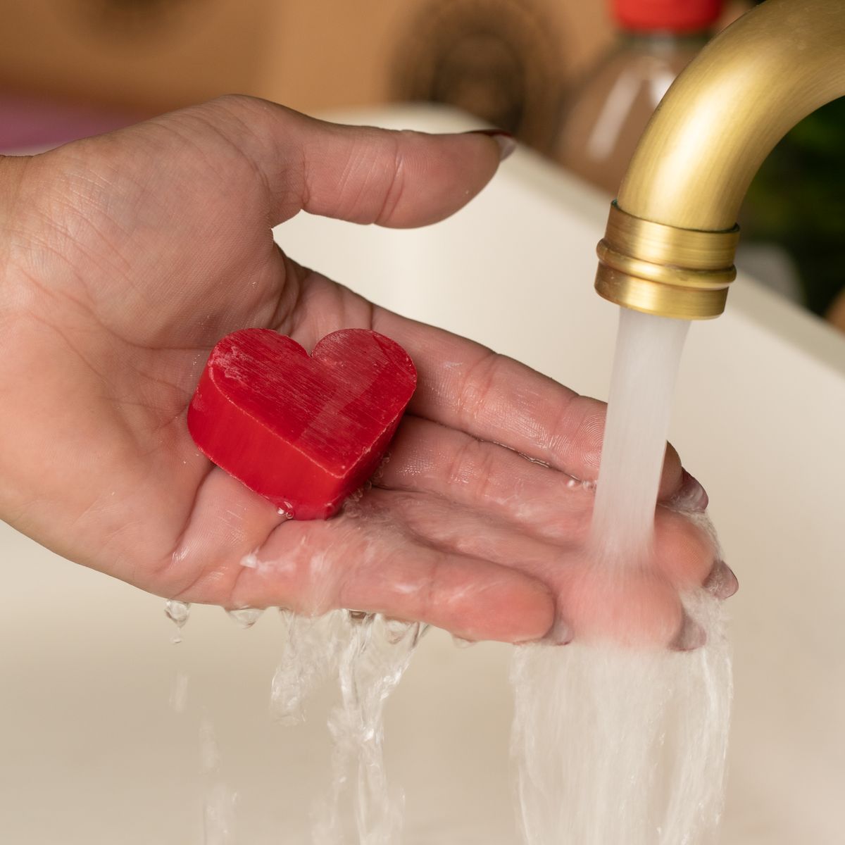 Heart Guest Soaps – Raspberry