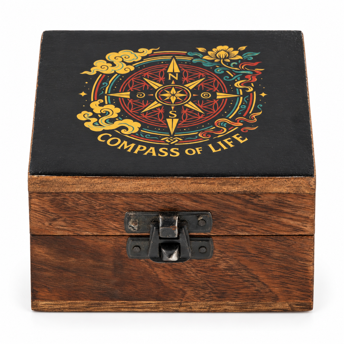 Small Enamelled Box – Compass of Life