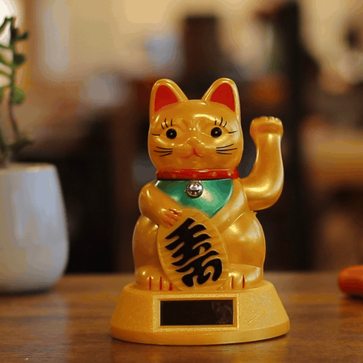 Solar-Powered Money Cat – 12cm